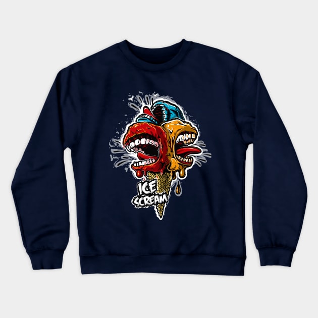 Ice Scream Crewneck Sweatshirt by raxarts